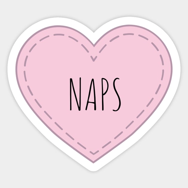 Naps, Heart shape Sticker by BloomingDiaries